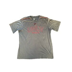 UNLV Rebels Rivalry Threads T Shirt Men's 2XL Gray Red Performance Shirt Sleeve